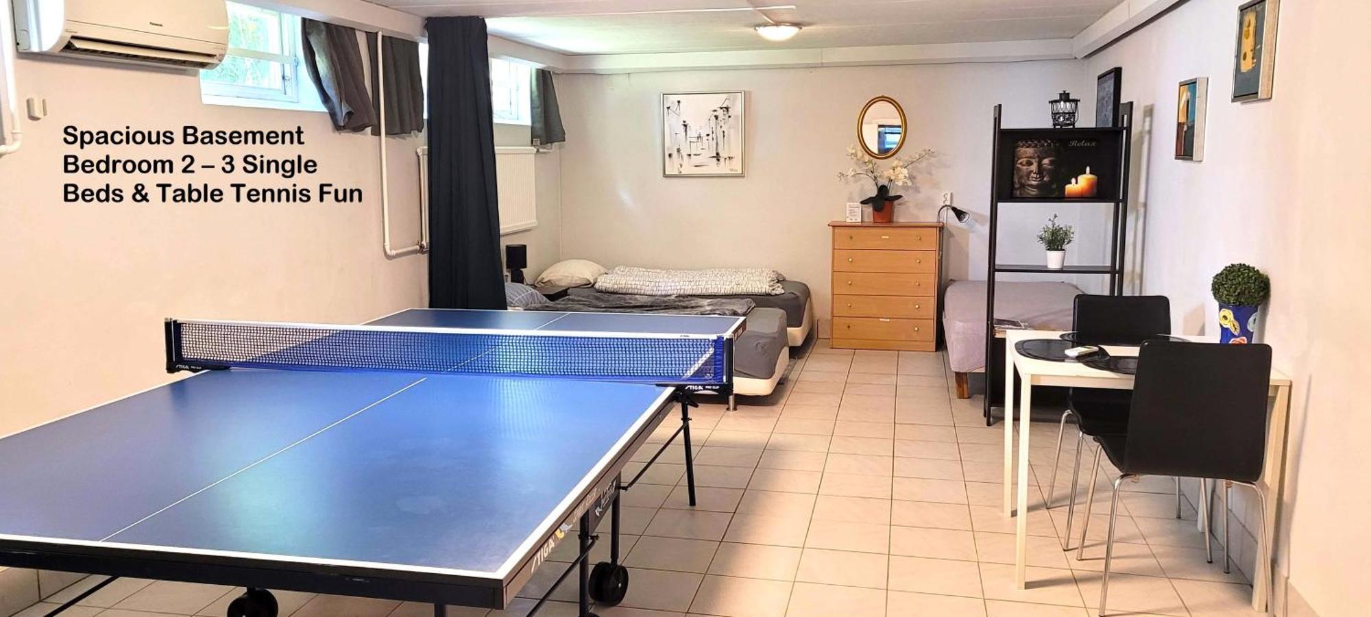Apartment Spacious 110m2 2br Basement Retreat, Jacuzzi, Table Tennis & Garden Access *